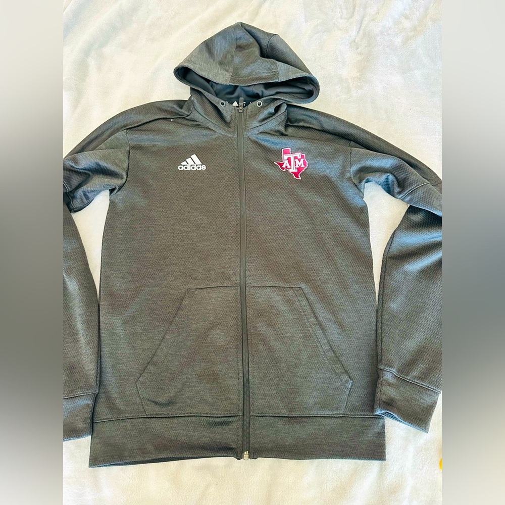 Adidas Texas A&M Full Zip Jacket - Size Small